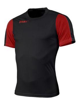 Max Sport Trikot Simeto schwarz-rot